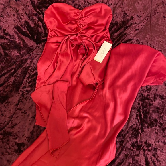 CLUB LONDON PINK BOW DRESS - Picture 2 of 7